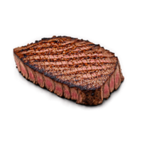 Grilled tri tip steak with sear marks floating and steaming Food and culinary concept png