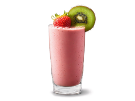 Strawberry Kiwi Smoothie A tropical strawberry kiwi smoothie in a modern glass adorned with strawberry png