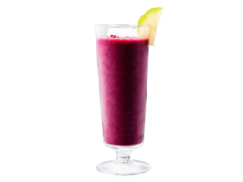 Smoothie red beet with apple and a touch of ginger in a transparent glass detox png