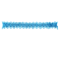 Cerulean blue lace garter floating elegantly with a hint of sparkle serene and luxurious png