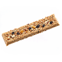 Granola bar break chewy and textured snapping apart with bits of nuts and dried fruits png