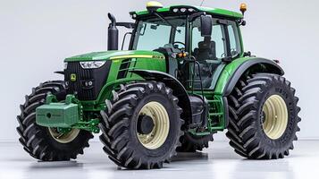 Farming tractor isolated with solid background or no background image photo
