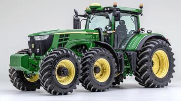 Farming tractor isolated with solid background or no background image photo