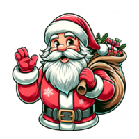 Santa claus decor. Merry Christmas. Character Cartoon a Santa claus illustrator. png
