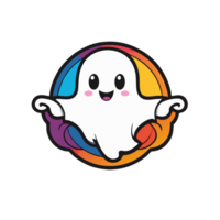 halloween graphics cute colorful ghost png