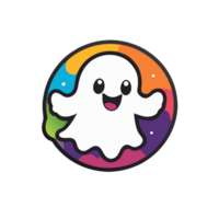 halloween graphics cute colorful ghost png