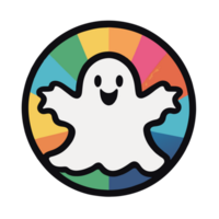 halloween graphics cute colorful ghost png