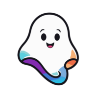halloween graphics cute colorful ghost png