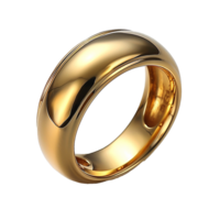 Gold ring isolated on transparent background png
