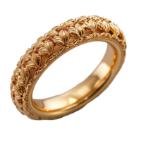 Gold ring isolated on transparent background png