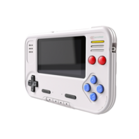 3d handheld game console portable isolated on transparent background png