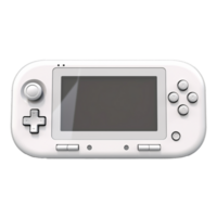 3d handheld game console portable isolated on transparent background png