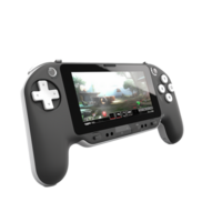 3d handheld game console portable isolated on transparent background png