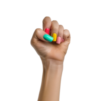 Broken hand warp with elastic bandage isolated on transparent background png