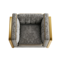 Top view bubble Sofa isolated on transparent background png
