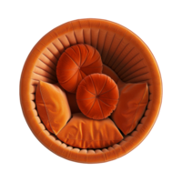 Top view bubble Sofa isolated on transparent background png