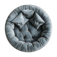 Top view bubble Sofa isolated on transparent background png