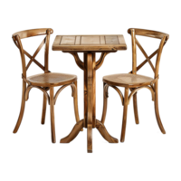 2 seat dining table isolated on transparent background png
