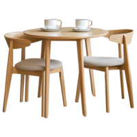 Two seat dining table isolated on transparent background png
