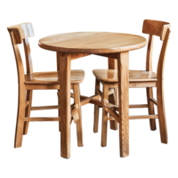 Two seat dining table isolated on transparent background png