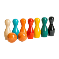 Interesting toy bowling isolated on transparent background png