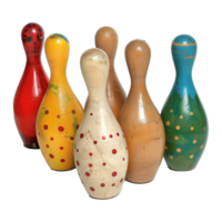 Interesting toy bowling isolated on transparent background png