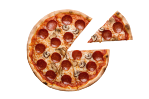 isolated pizza on transparent background png