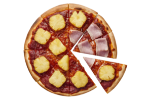 isolated pizza on transparent background png