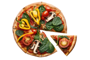 isolated pizza on transparent background png