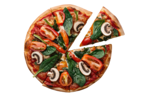 isolated pizza on transparent background png