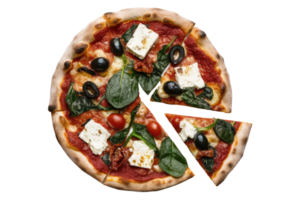 isolated pizza on transparent background png