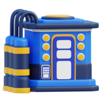 Time Machine 3d illustration png