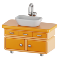 Wash Basin 3d illustration png