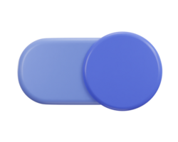 3d toggle switch button on icon in green color or set of switcher slider button icon illustration png