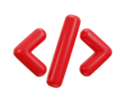 3d code icon programming code symbols software and web development icon png