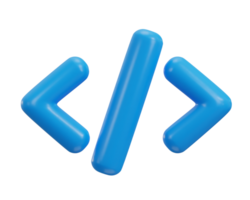 3d code icon programming code symbols software and web development icon png