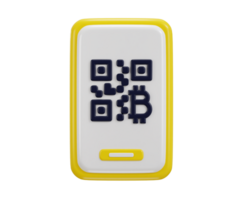 inteligente telefone com qr código scanner ícone conceito do conectados Forma de pagamento sistema ícone 3d render png