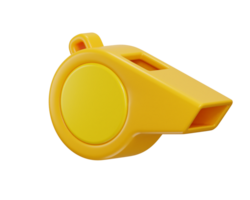 whistle icon 3d rendering illustration png