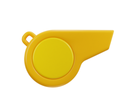 whistle icon 3d rendering illustration png