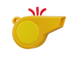 whistle loudspeaker icon 3d rendering illustration png