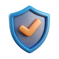 3D shield checkmark icon 3D shield checkmark symbol 3D shield checkmark photo png