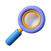 Magnifier 3D magnifier icon 3D magnifier symbol 3D magnifier photo png