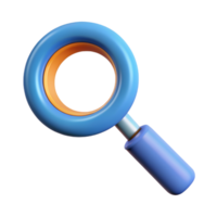 Magnifier 3D magnifier icon 3D magnifier symbol 3D magnifier photo png