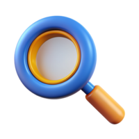 Magnifier 3D magnifier icon 3D magnifier symbol 3D magnifier photo png