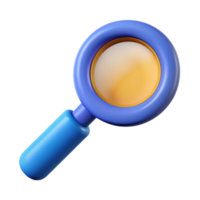 Magnifier 3D magnifier icon 3D magnifier symbol 3D magnifier photo png