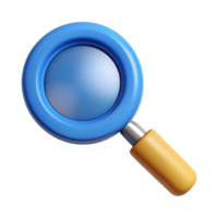 Magnifier 3D magnifier icon 3D magnifier symbol 3D magnifier photo png