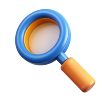 Magnifier 3D magnifier icon 3D magnifier symbol 3D magnifier photo png