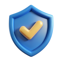 3D shield checkmark icon 3D shield checkmark symbol 3D shield checkmark photo png