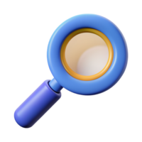 Magnifier 3D magnifier icon 3D magnifier symbol 3D magnifier photo png