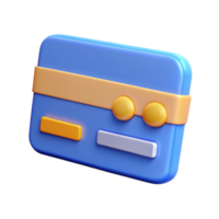 Credit card 3D credit card icon 3D credit card symbol 3D credit card image png